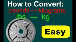 Converting lbs to kg lbs to kg conversion Conversions of pounds to kilograms [upl. by Wildee]