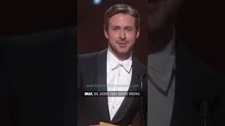 Ryan Gosling and Russell Crowe FIGHT when announcing Best Adapted Screenplay at the Oscars [upl. by Etnwahs]