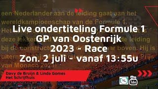 Live ondertiteling  Formule 1 GP van Oostenrijk 2023  Race 27 [upl. by Hashum37]