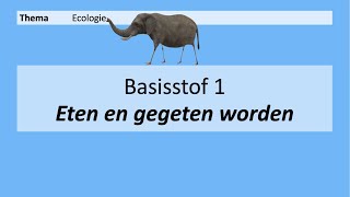 VMBO 3  Ecologie  Basisstof 1 Eten en gegeten worden  8e editie [upl. by Asiram165]