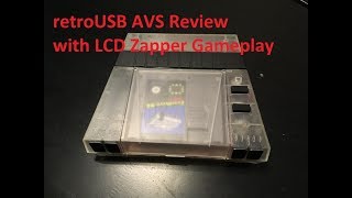 retroUSB AVS Review LCD TV Zapper Gameplay [upl. by Wallinga]