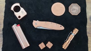 031 Copper EDC Collection Featuring The Kershaw Leek With Copper Scales 😮 [upl. by Kazim812]