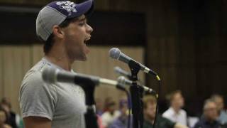 NEWSIES BehindtheScenes with Crutchie Sitzprobe [upl. by Welton]