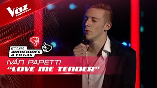 Iván Papetti  “Love Me Tender”  Audiciones a Ciegas  La Voz Argentina 2022 [upl. by Sucramaj661]