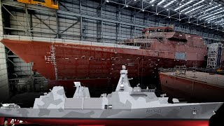 The Royal Navys new super frigate HMS Formidable is taking shape [upl. by Meryl]