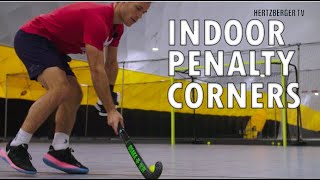 Penalty corner indoor hockey  Hertzberger TV [upl. by Eltsyrhc681]