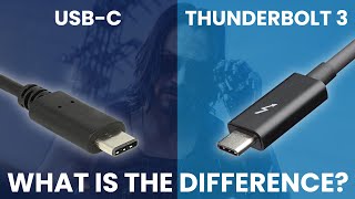 Thunderbolt 3 vs USBC  What Is The Difference Simple Guide [upl. by Ellora]