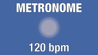 120 BPM Metronome  Audio  Visual [upl. by Esiled678]