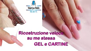 Ricostruzione unghie con Cartine e Gel  Spiego ogni passaggio  Gel monofasico Silcare [upl. by Repsaj]