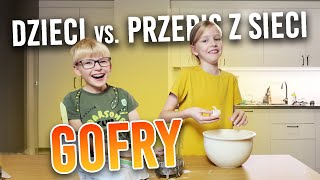 Dzieci vs przepis na gofry Pierwsze starcie z jajkiem [upl. by Thornie]