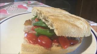 Panino allardiato alla Cilentana videoricetta n° 1144 [upl. by Ainoek]