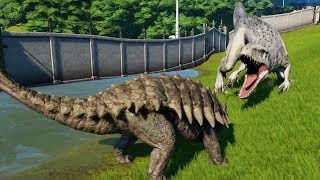 ANKYLOSAURUS MAX Vs INDOMINUS REX  Jurassic World Evolution [upl. by Celestyn]