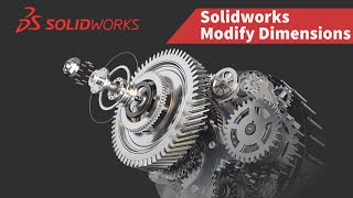 77 Modify Dimensions  Solidworks Tutorials [upl. by Ten]