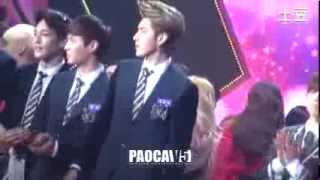 Fancam 131227 KBS Gayo Daechukje  Song of The Year  Encore EXO Kris focus [upl. by Vani]