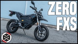 First Ride on an ELECTRIC Motorcycle Zero FXS [upl. by Anafetse]