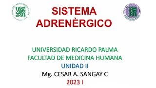 Sistema adrenérgico  Farmacología  Unidad II  sem 3 [upl. by Eliath]