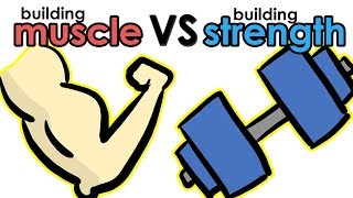 Building Muscle Vs Building Strength  Whats the Difference [upl. by Jake]