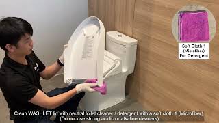 TOTO WASHLET C2 Deep Cleaning Video  TCF23410 TCF23400 [upl. by Yrolam]