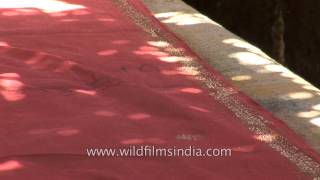 Khadi block printing in process [upl. by Suanne]