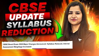 CBSE Shocking Update😱Class 12 Syllabus Reduced  Class 12 Board New Syllabus 2025 [upl. by Venditti]