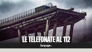 Crollo Genova gli audio delle telefonate al 112 quotÈ venuto giù il ponte Morandi fate prestoquot [upl. by Emearg30]