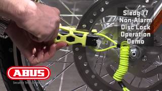 ABUS GRANIT SLEDG 77 WEB DISC LOCK Operational Demo [upl. by Naji]