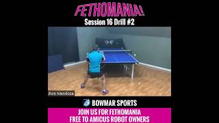 FETHOMANIA 16 Drill 2  Basic Exercise Blocking and Attacking Robot plays 1 spiny fast [upl. by Aihtnamas]