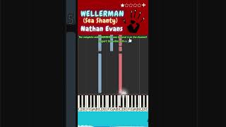 WELLERMANN  Sea Shanty  fingered PIANO TUTORIAL [upl. by Gagne]