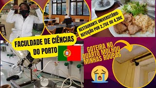 UM POUCO DO MEU DIA AULAS NA FACULDADE DE CIÊNCIAS DO PORTORESTAURANTE UNIVERSITÁRIOe muito mais [upl. by Martineau]