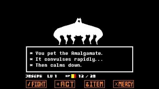 UNDERTALE Amalgamate Mini Boss Fight Pacifist [upl. by Aratihc]