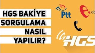 HGS Bakiye Sorgulama Nasıl Yapılır [upl. by Aggie]