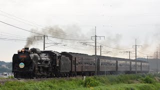 D51 498赤プレ牽引 SLレトロみなかみ【20180908】 [upl. by Adnohryt]