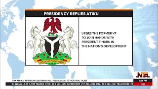 The Presidency Urges The Former VP To Join Hands With President Tinubu In The Nation Development [upl. by Ileray198]