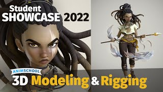 3D Modeling amp Rigging Showcase [upl. by Roselane]