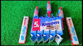 Opening candy ASMR Lots of Knoppers chocolate wafers [upl. by Olivero]