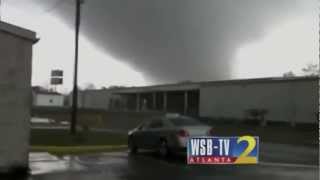 Tornado On The Ground In Adairsville Georgia Bartow County [upl. by Legnalos]