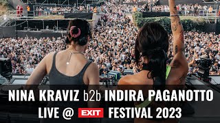 EXIT 2023  Nina Kraviz b2b Indira Paganotto live  mts Dance Arena FULL SHOW HQ Version [upl. by Ileray]