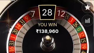 4 Lakhs Win In Roulette 🔥🔥🔥💥👍🎯roulettestrategytowin  Top Tips for How to Win at Roulette 💰💰💰❓ [upl. by Angela]