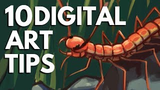 10 Digital Art Tips for Beginners [upl. by Buckie916]