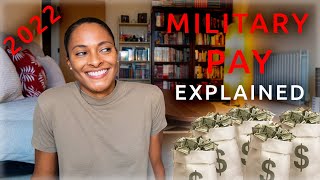 Military Pay 2022  How Much Do You Get Paid by Rank [upl. by Trenton]