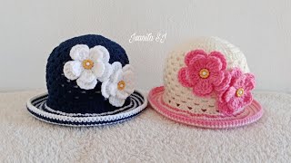 SOMBRERO TEJIDO A CROCHET PASO A PASO [upl. by Nebe]