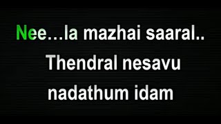 Mazhai Kuruvi Karaoke With Lyrics  TAMIL [upl. by Landon]