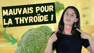 Les aliments qui ATTAQUENT votre THYROIDE  Attention à eux [upl. by Elorak]