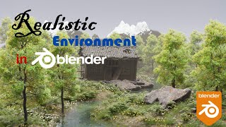 Blender Realistic Landscape Environment  Timelapse [upl. by Derr107]