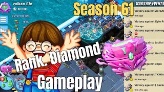 Warships Season 61  6 ER Rank Diamond Gameplay  Boombeach [upl. by Kenrick113]