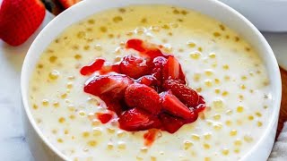 HOW TO PREPARE A TAPIOCA PEARL PUDDING AT HOME [upl. by Nialb]