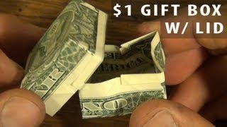 Origami One Dollar Gift Box by Jeremy Shafer [upl. by Datha]