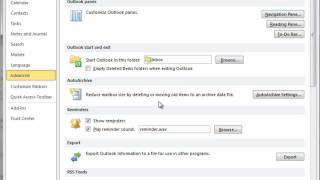 How to use Outlook 2010 AutoArchive settings [upl. by Yecniuq257]