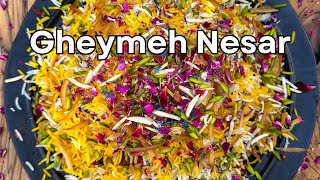 Gheymeh Nesar  Persian Jewelled Rice with Meat [upl. by Lingwood]