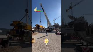 Crane lifting by crane 🏗️🏗️ heavycrane trending crane youtubeshorts cranelife heavycrane [upl. by Ahcsat]